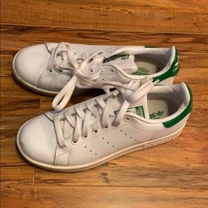 adidas White and Green Sneakers
